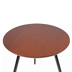 Кофейный столик с круглой столешницей на 3-х черных ножках Laconic Stylish Design варинант исполнения - 1 | Loft Concept в Твери