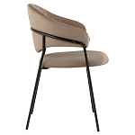 Коричневый стул с обивкой из искусственной замши Alexis варинант исполнения - 3 | Loft Concept в Твери