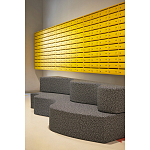 Дизайнерский модульный диван волнистой формы с цветным принтом Poltronova Superonda Sofa варинант исполнения - 17 | Loft Concept в Твери