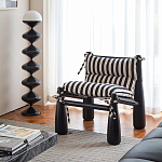 Кресло черно-белое со съемными подушками Celebrity варинант исполнения - 7 | Loft Concept в Твери