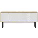 Длинная тумба с зеркальным декором Serena варинант исполнения - 8 | Loft Concept в Твери