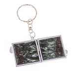 Зеркало брелок складное двухстороннее из натурального камня Серафинит Stone Mirrors варинант исполнения - 6 | Loft Concept в Твери