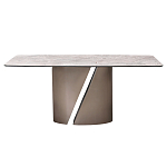 Стол обеденный керамический серый Servorios варинант исполнения - 1 | Loft Concept в Твери