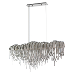 Люстра подвесная с металлическими дугами и длинными цепочками 115 см Atlantis Chain варинант исполнения - 9 | Loft Concept в Твери