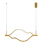Подвесной светильник волнообразный изогнутый цвета латунь 3000К Spiral Lighting варинант исполнения - 2 | Loft Concept в Твери