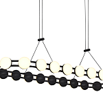 Люстра овальная с круглыми светодиодными источниками света Maxine Light варинант исполнения - 11 | Loft Concept в Твери