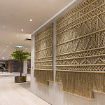 Панно на стену плетеное Макраме бежевый цвет  варинант исполнения - 8 | Loft Concept в Твери