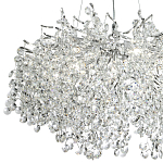 Люстра с хрустальными подвесками на металлических ветках Fairytree Light Silver Chandelier 14 варинант исполнения - 3 | Loft Concept в Твери