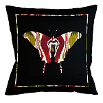 Подушка декоративная бабочка цветной узор Ikat Pattern варинант исполнения - 1 | Loft Concept в Твери