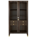 Дизайнерский шкаф витрина Elsa Dreams Walnut с 4-мя ящиками варинант исполнения - 9 | Loft Concept в Твери