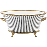 Кашпо Black white stripe варинант исполнения - 1 | Loft Concept в Твери