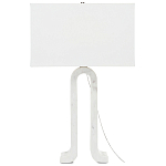 Настольная лампа на арочном корпусе с прямоугольным абажуром One Piece Support варинант исполнения - 4 | Loft Concept в Твери