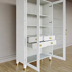 Дизайнерский шкаф витрина Elsa Dreams White с 4-мя ящиками варинант исполнения - 7 | Loft Concept в Твери