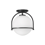 Потолочный светильник с плафоном в форме белого матового шара Hinkley варинант исполнения - 1 | Loft Concept в Твери