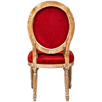 Стул из натурального бука красное с цветным принтом Impressionism in Color варинант исполнения - 2 | Loft Concept в Твери