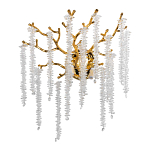 Бра золотого цвета с ветвями и хрустальными подвесками FAIRYTREE Light варинант исполнения - 1 | Loft Concept в Твери