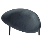 Стул металлический с мягкой спинкой и сиденьем из велюра Alfie Chair варинант исполнения - 6 | Loft Concept в Твери