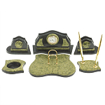 Настольный письменный набор из змеевика из 7-ми элементов Successful Leader варинант исполнения - 1 | Loft Concept в Твери