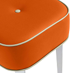 Квадратный мягкий пуф на белых ножках Winton Pouf Square варинант исполнения - 8 | Loft Concept в Твери