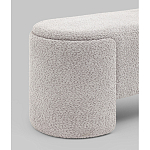 Банкетка Taks букле светло-серый варинант исполнения - 2 | Loft Concept в Твери