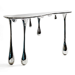 Дизайнерская Консоль Melting Silver Console Zhipeng Tan варинант исполнения - 2 | Loft Concept в Твери