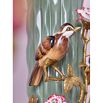 Ваза с птицами и цветами из фарфора с бронзовыми элементами Garden of Eden варинант исполнения - 6 | Loft Concept в Твери