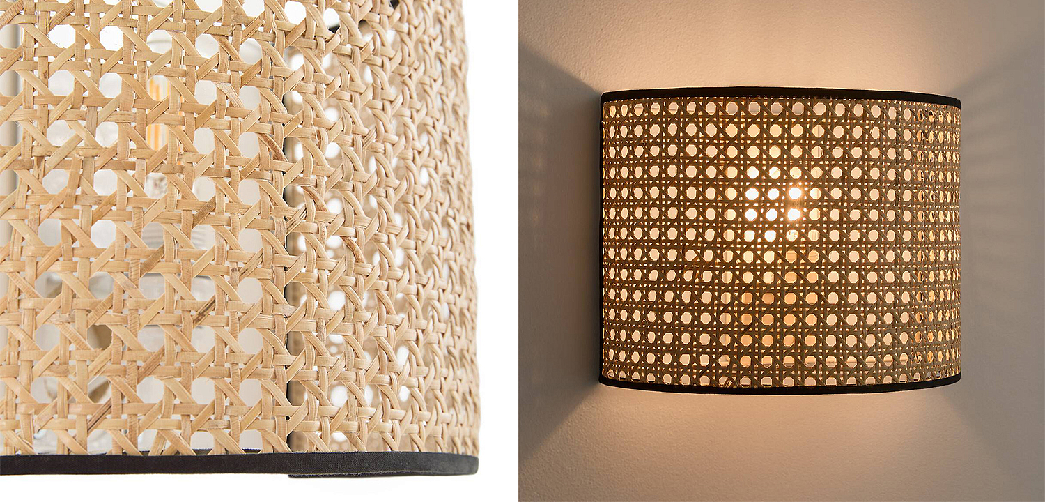 Бра Ottar Wicker Rattan beige black - Loft-Concept в Твери