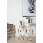 Столик дизайнерский Beige marble варинант исполнения - 2 | Loft Concept в Твери