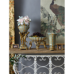 Чаша с орнаментом на бронзовых ножках в виде ангелов Eden Garden варинант исполнения - 9 | Loft Concept в Твери