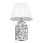 Настольная лампа цилиндрическая с цветочной росписью Lamp Flower Painting варинант исполнения - 4 | Loft Concept в Твери