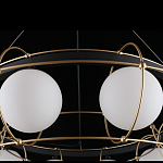 Люстра подвесная круглая с белыми плафонами Martin варинант исполнения - 5 | Loft Concept в Твери