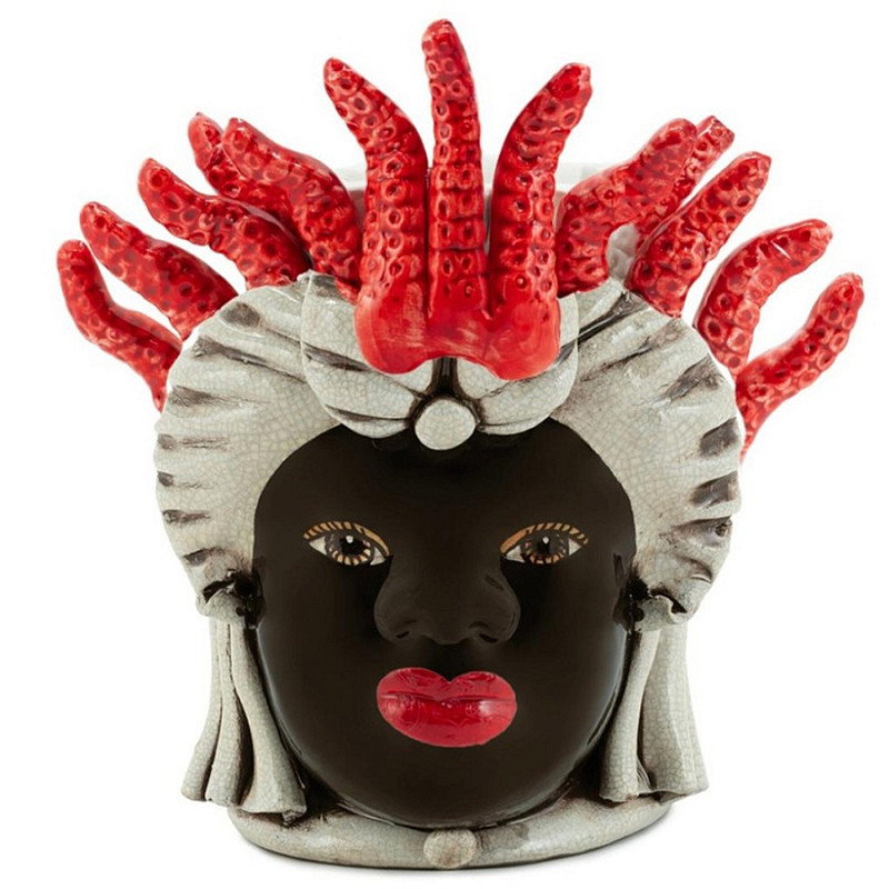 Ваза Vase Moro Lady Small Tentacles Коричневый Красный Бежевый Ваза Vase Moro Lady Small Tentacles Коричневый Красный Бежевый в Твери | Loft Concept