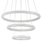 Многоярусная кольцевая люстра с хрустальным декором Gilbertine Crystal Ring Chandelier варинант исполнения - 1 | Loft Concept в Твери