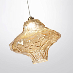 Подвесной светильник с плафоном из фактурного светло-янтарного стекла Light Ensemble варинант исполнения - 5 | Loft Concept в Твери