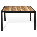 Стол обеденный раздвижной с прямоугольной столешницей на четырех черных ножках Blair варинант исполнения - 2 | Loft Concept в Твери