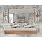 Бра с круглым основанием золотого цвета и двумя вертикальными плафонами Hex Scaffold варинант исполнения - 6 | Loft Concept в Твери