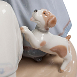 Статуэтка фарфоровая Девочки с собачками Charming Statuette варинант исполнения - 2 | Loft Concept в Твери