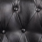 Кресло кожаное с мягкими подлокотниками на 4-х деревянных ножках Logan Leather Armchair black варинант исполнения - 5 | Loft Concept в Твери