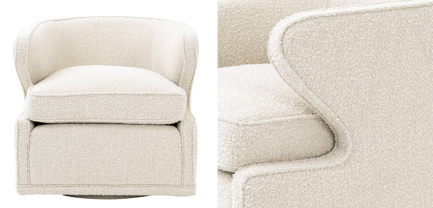Кресло Eichholtz Chair Dorset Boucle cream Кресло Eichholtz Chair Dorset Boucle cream - Loft-Concept в Твери