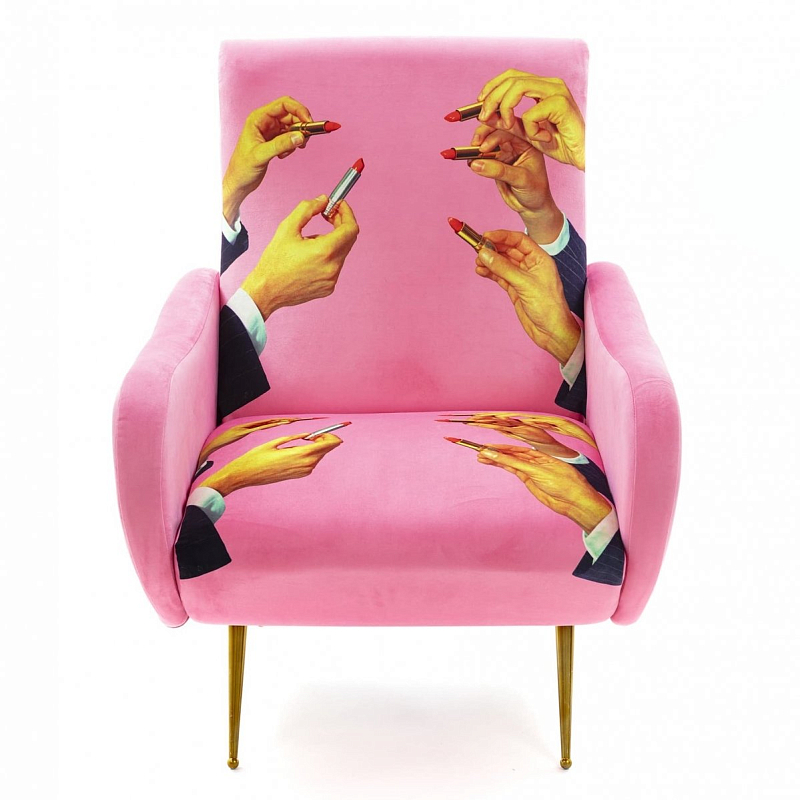 Кресло Seletti Armchair Lipsticks Pink Розовый (Rose) в Твери | Loft Concept 