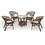 Комплект уличной мебели Sienna Dark Brown варинант исполнения - 1 | Loft Concept в Твери