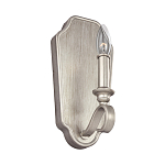 Бра серебрянного цвета с лампой в виде свечи на изогнутой ножке Feiss варинант исполнения - 1 | Loft Concept в Твери