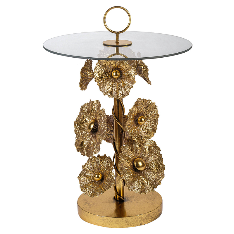 Столик металлический Golden Flower Золотой Столик металлический Golden Flower Золотой в Твери | Loft Concept