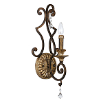 Бра в форме свечи и подвесками в классическом стиле Quoizel варинант исполнения - 1 | Loft Concept в Твери