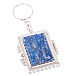 Зеркало брелок складное двухстороннее из натурального камня Лазурит Stone Mirrors варинант исполнения - 1 | Loft Concept в Твери