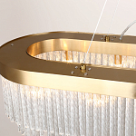 Люстра подвесная овальная со стеклянными трубками Nembus варинант исполнения - 2 | Loft Concept в Твери