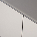 Тумба под телевизор со стеклянной столешницей и с выдвижными ящиками Minimalist Accent варинант исполнения - 3 | Loft Concept в Твери