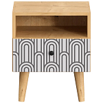 Прикроватная тумба с изображением на ящике Elise Nightstand варинант исполнения - 7 | Loft Concept в Твери