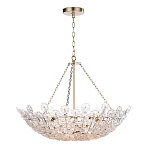 Люстра декорированная цветами из стекла Lightness of Flowers варинант исполнения - 1 | Loft Concept в Твери