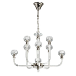 Люстра с 8-ю лампами и гранеными стеклянными плафонами Prism Gala варинант исполнения - 2 | Loft Concept в Твери
